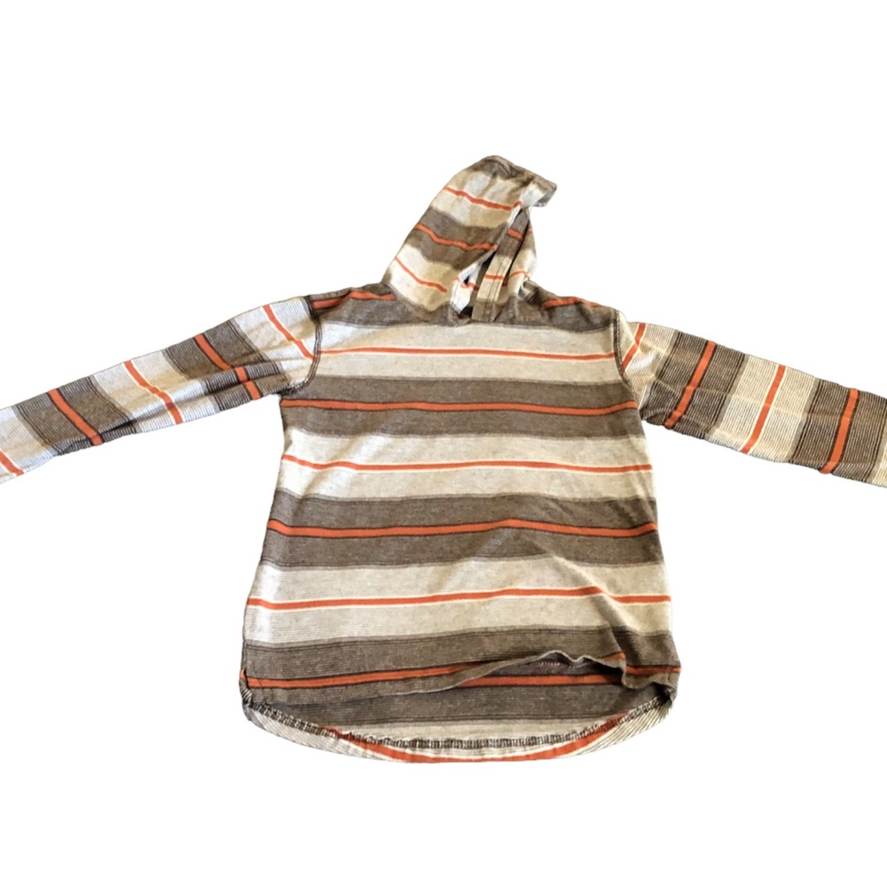 First Wave • Black|Orange| White Stripes Hoodie Sweatshirt